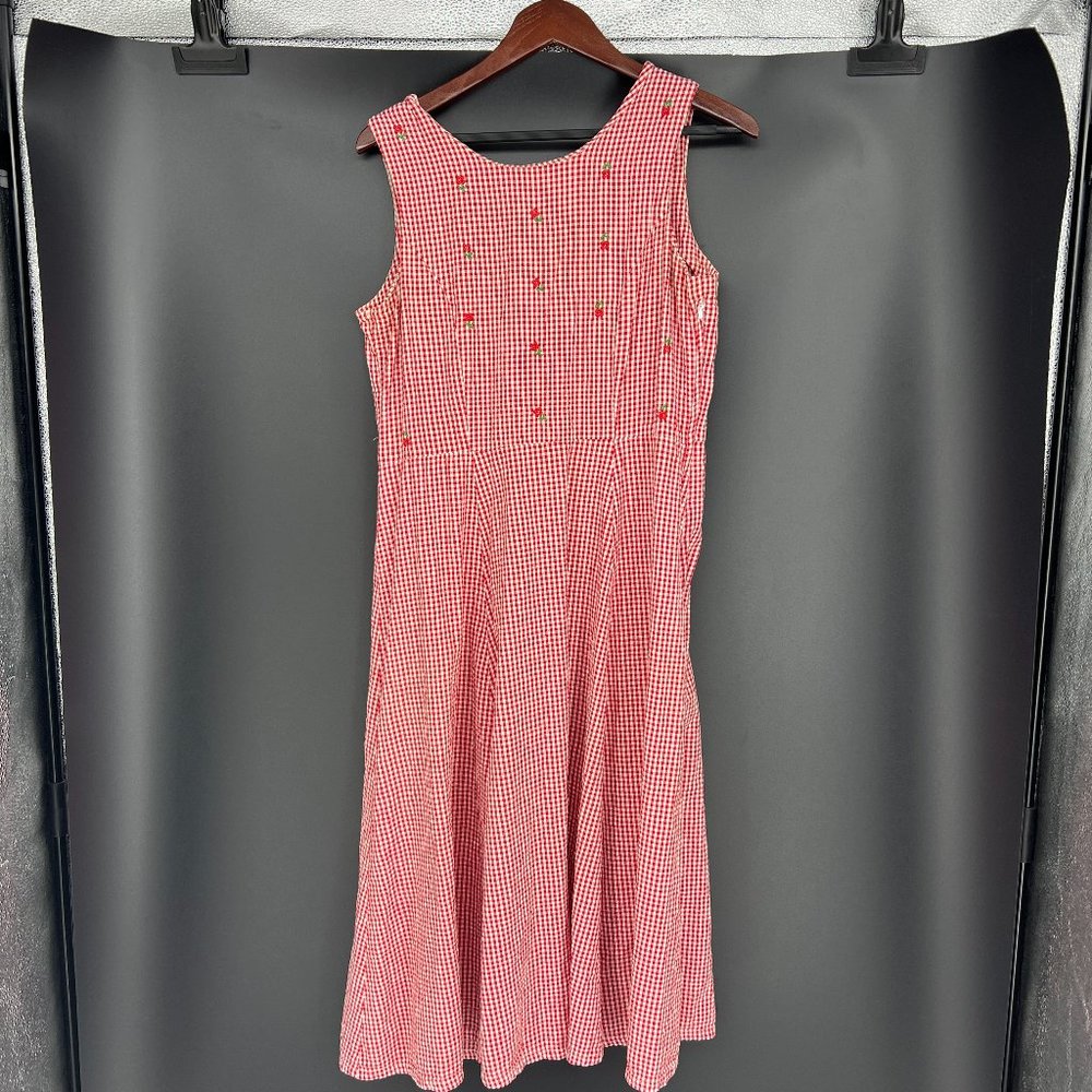 J. G. Hook Seersucker Dress Embroidered